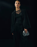 Cotton Seamless Swarovski Crystal Cotton Camisole | Black 71618-019