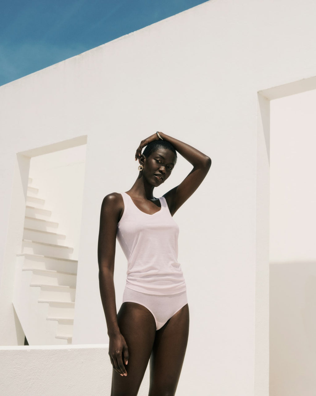 Ultralight Round Neck Cotton Tank Top | Honeydew 71821-1347