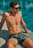 Fancy Micro Quick Dry Long Boxer Brief | Striped Palm Print 73125-3015