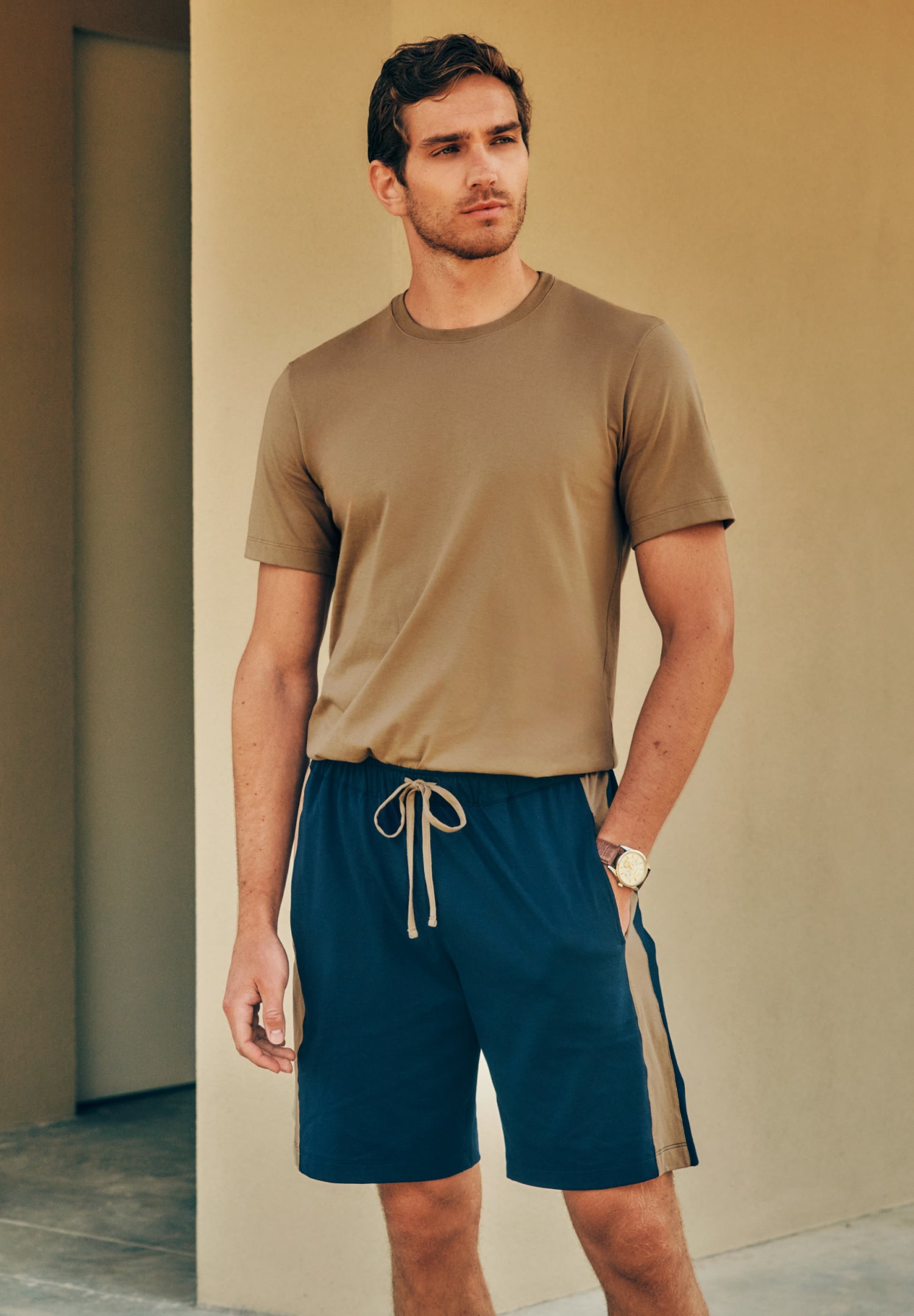 Night And Day Cotton Drawstring Shorts | Deep Navy 75824-1610