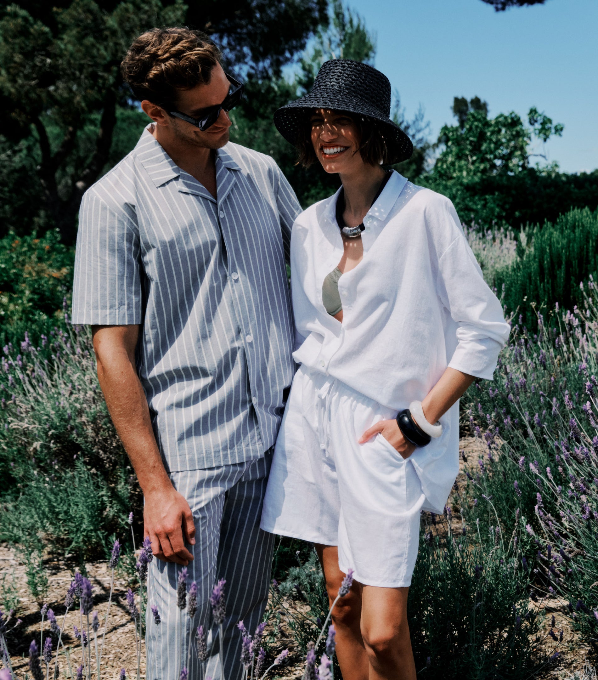 Night And Day Cotton Woven Pajama Pants | Denim Stripe 75114-3108